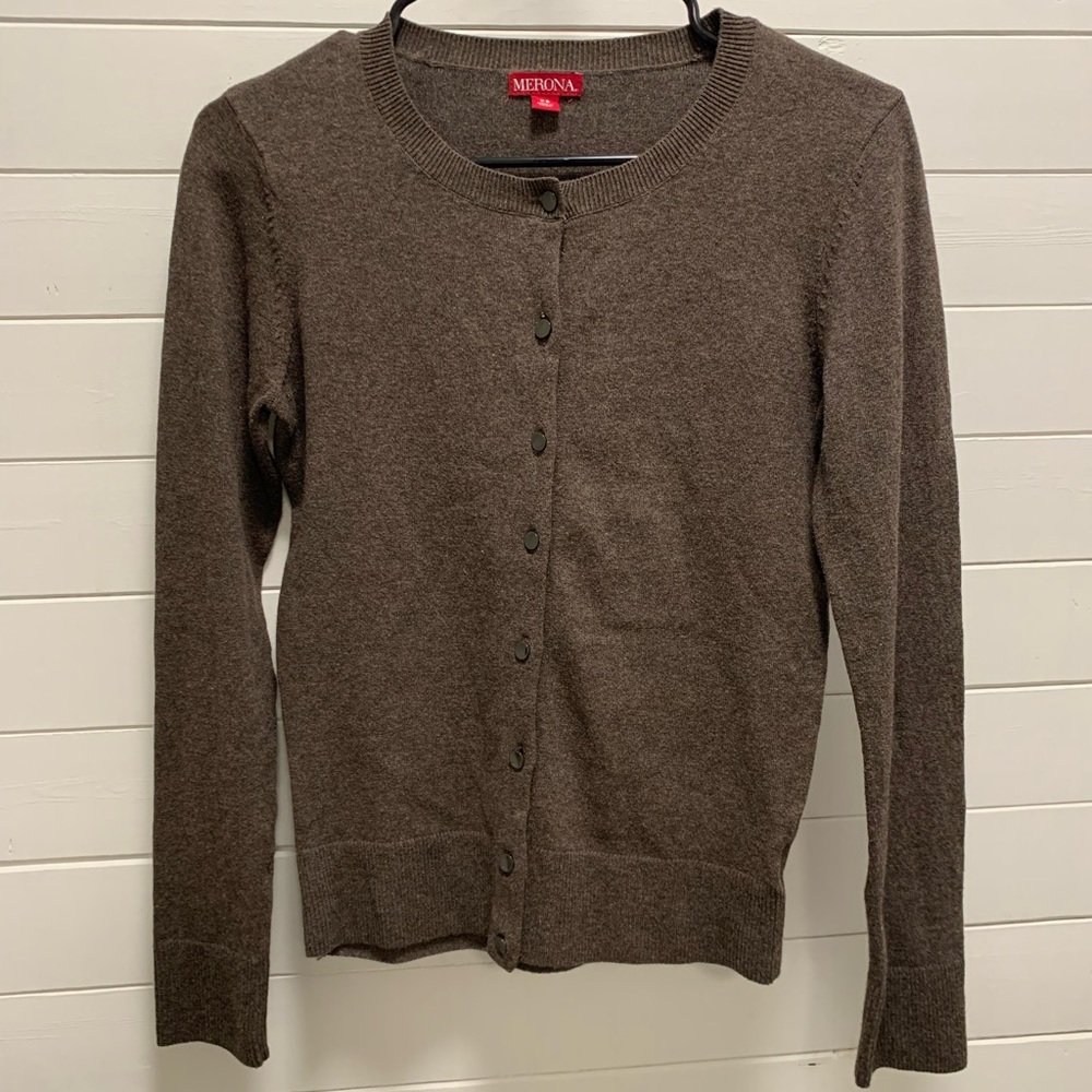 Women Cardigan Sweater Spring Autumn Winter Long Sleeve Merona XS